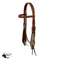 Showman Cattle Country Browband Cowhide Headstall And Breastcollar Set Western Bridle Set