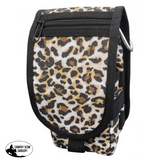 Showman Cordura Phone/ Accessory Pouch- Cheetah - Country Scene Saddlery and Pet Supplies