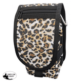 Showman Cordura Phone/ Accessory Pouch- Cheetah - Country Scene Saddlery and Pet Supplies
