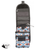 Showman Cordura Phone/ Accessory Pouch- Grey Aztec - Country Scene Saddlery and Pet Supplies