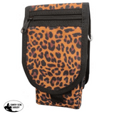 Showman Cordura Phone/ Accessory Pouch- Leopard - Country Scene Saddlery and Pet Supplies