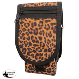 Showman Cordura Phone/ Accessory Pouch- Leopard - Country Scene Saddlery and Pet Supplies