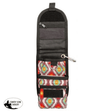 Showman Cordura Phone/ Accessory Pouch- Red Aztec - Country Scene Saddlery and Pet Supplies
