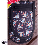 Showman Cordura Phone/ Accessory Pouch- Steerhead - Country Scene Saddlery and Pet Supplies