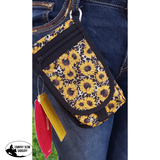 Showman Cordura Phone/ Accessory Pouch- Sunflower/ Cheetah - Country Scene Saddlery and Pet Supplies