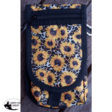 Showman Cordura Phone/ Accessory Pouch- Sunflower/ Cheetah - Country Scene Saddlery and Pet Supplies
