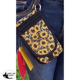 Showman Cordura Phone/ Accessory Pouch- Sunflower/ Cheetah - Country Scene Saddlery and Pet Supplies