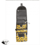 Showman Cordura Phone/ Accessory Pouch- Sunflower/ Cheetah - Country Scene Saddlery and Pet Supplies