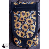 Showman Cordura Phone/ Accessory Pouch- Sunflower/ Cheetah - Country Scene Saddlery and Pet Supplies