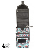 Showman Cordura Phone/ Accessory Pouch- Teal Aztec - Country Scene Saddlery and Pet Supplies