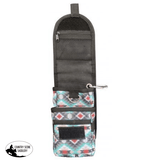 Showman Cordura Phone/ Accessory Pouch- Teal Aztec - Country Scene Saddlery and Pet Supplies