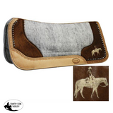 New! Showman Felt Bottom Saddle Pad. Hand Tooled Hair.