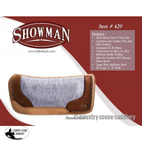 New! Showman Felt Bottom Saddle Pad. Hand Tooled Hair.