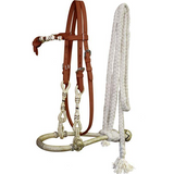 Showman Fine quality rawhide core show bosal. - Country Scene Saddlery and Pet Supplies
