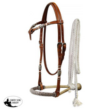 Showman Fine quality rawhide core show bosal. - Country Scene Saddlery and Pet Supplies