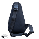 Showman Gray Blue Aztec Sling Crossbody Backpack - Country Scene Saddlery and Pet Supplies