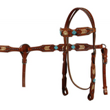 Showman™ Headstall and brest collar set. - Country Scene Saddlery and Pet Supplies