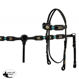 Showman™ Headstall and brest collar set. - Country Scene Saddlery and Pet Supplies