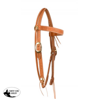 Showman Leather Browband Stamped Headstall. Hair On Cowhide Headstalls