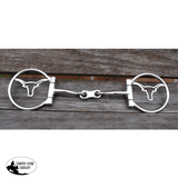 New! Showman Longhorn Stainless Steel D-Ring Dogbone Snaffle Bit - Country Scene Saddlery and Pet Supplies