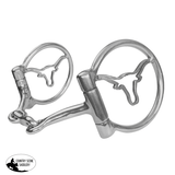 New! Showman Longhorn Stainless Steel D-Ring Dogbone Snaffle Bit - Country Scene Saddlery and Pet Supplies