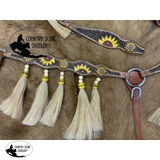 Showman™ Medium Oil Browband Headstall and Breast collar set - Country Scene Saddlery and Pet Supplies