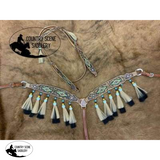 Showman™ Medium Oil Browband Headstall and Breast collar set - Country Scene Saddlery and Pet Supplies