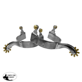 Showman Mens Size Stainless Steel Rasp Spur - Country Scene Saddlery and Pet Supplies