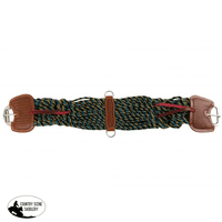Showman Mohair Multi Color Girth With Flat Ss Hardware Roller Buckle Horse Halters