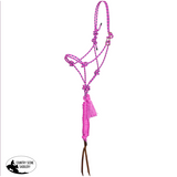 Showman Premium Diamond Quick-Tie Cowboy Knot Halter with Lead - Full/Cob - Knot Halter