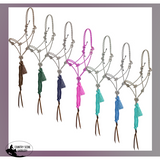 Showman Premium Diamond Quick-Tie Cowboy Knot Halter with Lead - Full/Cob - Knot Halter