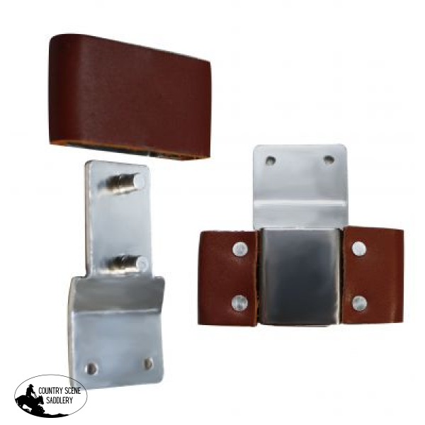Showman ® 2 1/2 Leather Covered Quick Change Blevins Buckle. Saddle Accessories