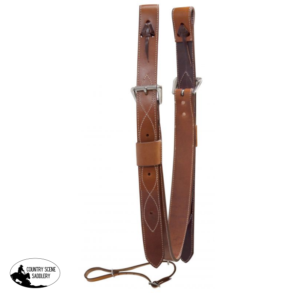 Showman ® 2 Wide Leather Back Cinch With Roller Buckles. Back Cinch