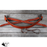 Showman ® 2’’ wide leather back cinch with roller buckles. - Full/Cob (One Size) - Back Cinch