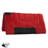 Showman ® 24X 24 Kodel Fleece Princess Pad. Red Western Pads