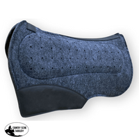 Showman ®;28 X 31 Airflow Felt Barrel Saddle Pad With Shock Foam Bars. Saddle