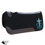 New! Showman ® 30 X 32 1 Black Felt Pad With Crystal Rhinestone Cross Design.