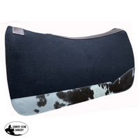 Showman ® 31 Wide X 32 Black Felt Pad With Cowhide Accent Wear Leathers. Western Pad