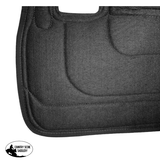 Showman ® 31 X 32 Nylon Printed Top Contoured Felt Bottom Saddle Pad - Aqua Aztec Western