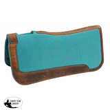 Showman ® 31" x 32" Teal felt saddle pad. - Country Scene Saddlery and Pet Supplies