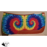 Showman ® 31" X 32" Tie Dye Printed Solid Felt Saddle Pad. - Country Scene Saddlery and Pet Supplies