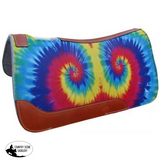 Showman ® 31" X 32" Tie Dye Printed Solid Felt Saddle Pad. - Country Scene Saddlery and Pet Supplies