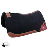 Showman ® 32" X 31" x 1" felt pad with beaded cross inlay. - Country Scene Saddlery and Pet Supplies