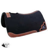 Showman ® 32" X 31" x 1" felt pad with beaded cross inlay. - Country Scene Saddlery and Pet Supplies