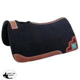 Showman ® 32" X 31" x 1" felt pad with beaded cross inlay. - Country Scene Saddlery and Pet Supplies