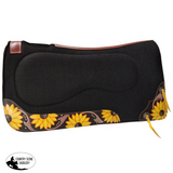 Showman ® 32" x 31" Black felt built up saddle pad. - Country Scene Saddlery and Pet Supplies