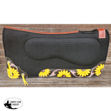 Showman ® 32" x 31" Black felt built up saddle pad. - Country Scene Saddlery and Pet Supplies