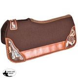 New! Showman ® 32 X 31 Contoured Felt Bottom Saddle Pad With Painted Dreamcatcher Wear Leathers.