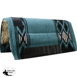 Showman ® 32 X 34 Economy Cutter Style Teal Saddle Pads & Blankets