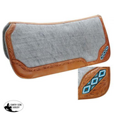 Showman ® 32" x 32" Contoured felt bottom saddle pad with beaded inlay. - Country Scene Saddlery and Pet Supplies